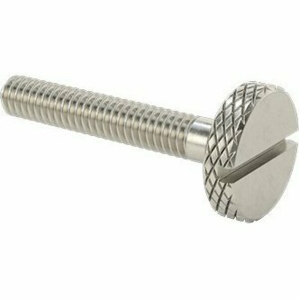 Bsc Preferred Knurled-Head Thumb Screw Slotted Stainless Steel Low-Profile 1/4-20 1-5/8 Long 91746A764